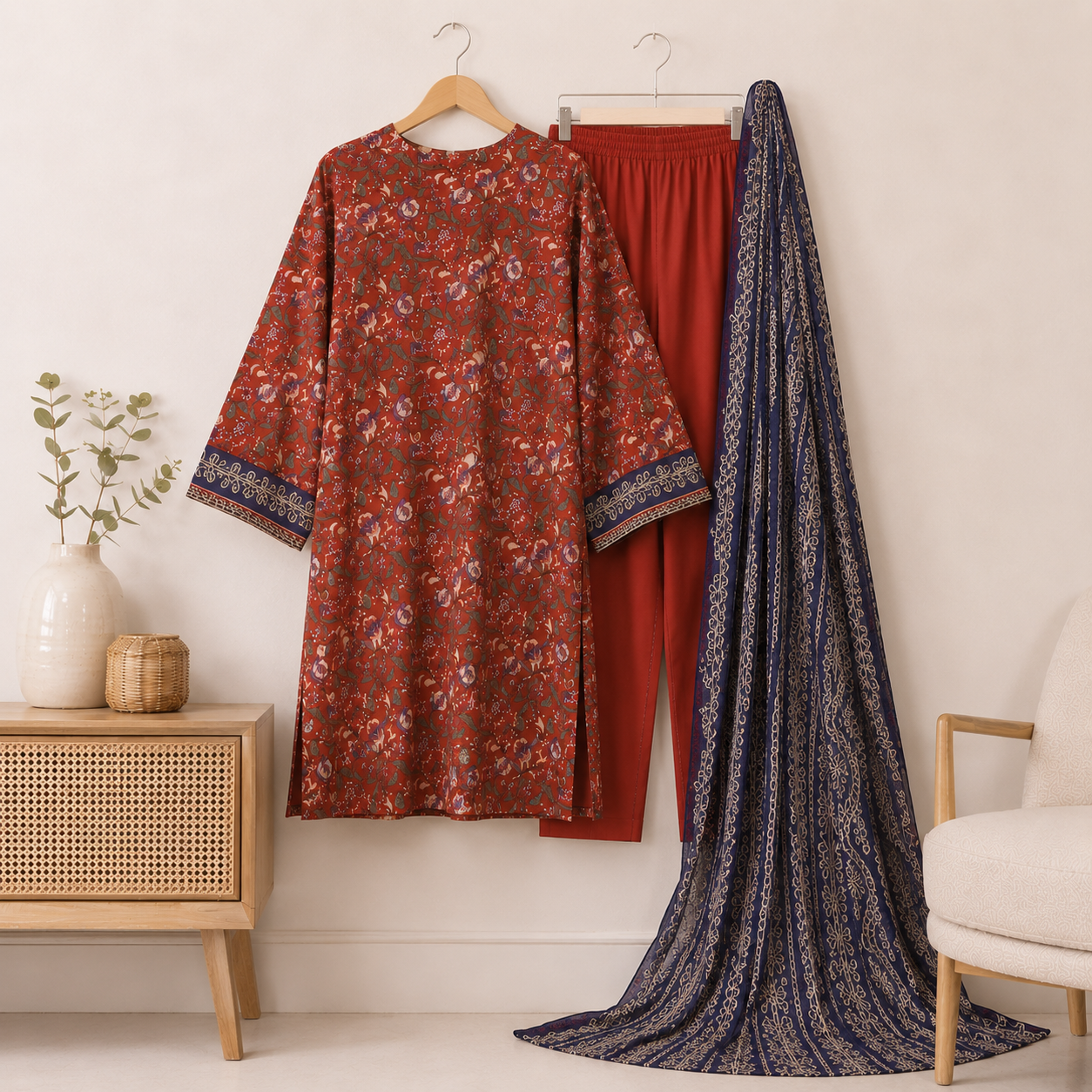 Sapphire Printed Lawn 3 Piece